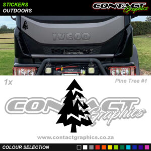 Contact Graphics Stickers Outdoors Pine Tree 1