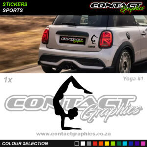 Contact Graphics Stickers Sports Yoga 1