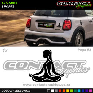 Contact Graphics Stickers Sports Yoga 3