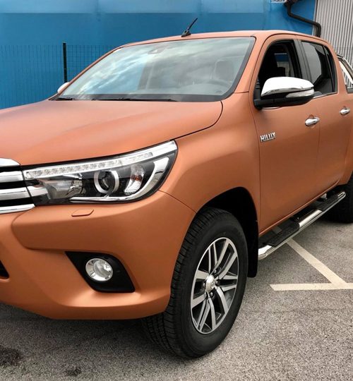 Contact Graphics Projects Vehicle Wraps Toyota Hilux Matte Brown Durban South Africa